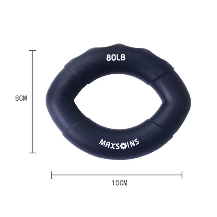 MAXSOINS MXO-009898 Silicone Finger Exercise Grip Device Olive Shape Rehabilitation Finger Pinch Device, Specification: 50LB(Purple)