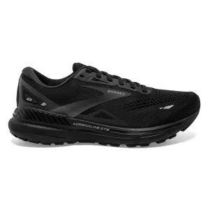 Men's Brooks Adrenaline GTS 23 Running Shoe in Black/Black/Ebony