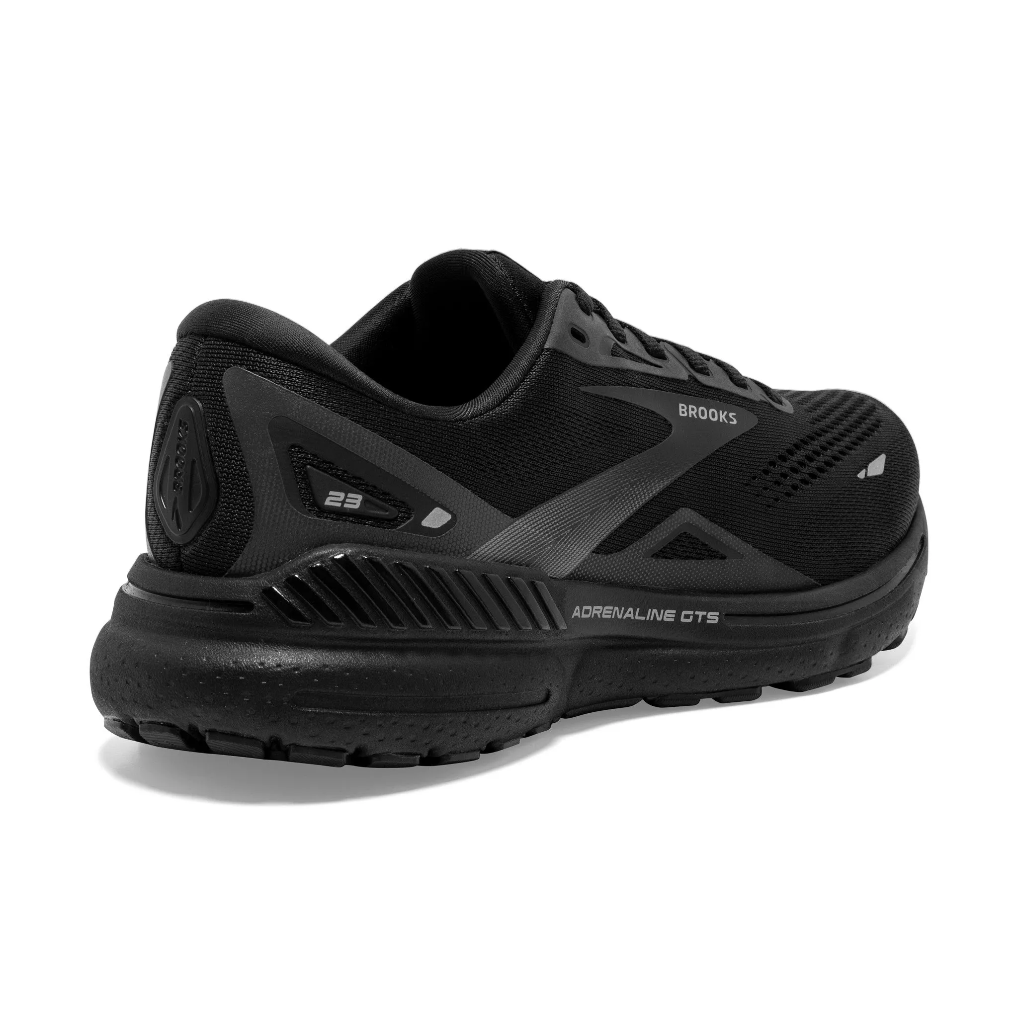 Men's Brooks Adrenaline GTS 23 Running Shoe in Black/Black/Ebony