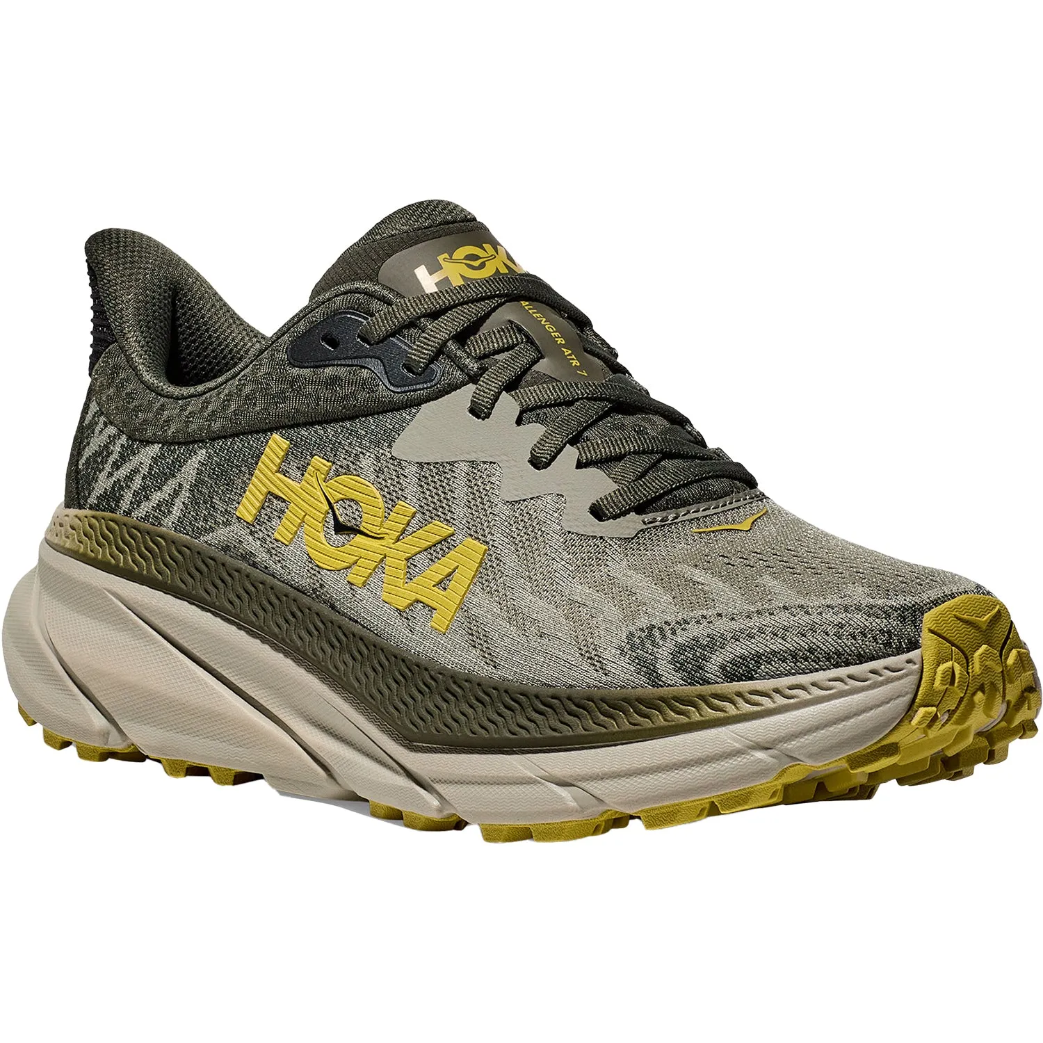 Men's Hoka Challenger ATR 7 Olive Haze/Forest Cover Mesh