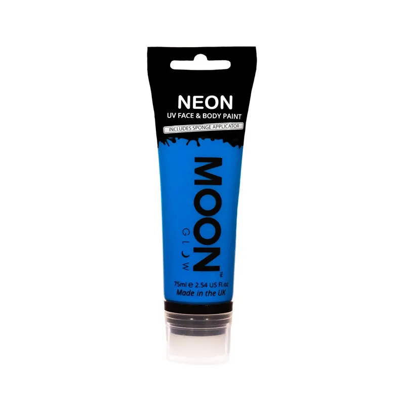 Moon Glow 75ml Neon UV Face & Body Paint Blue