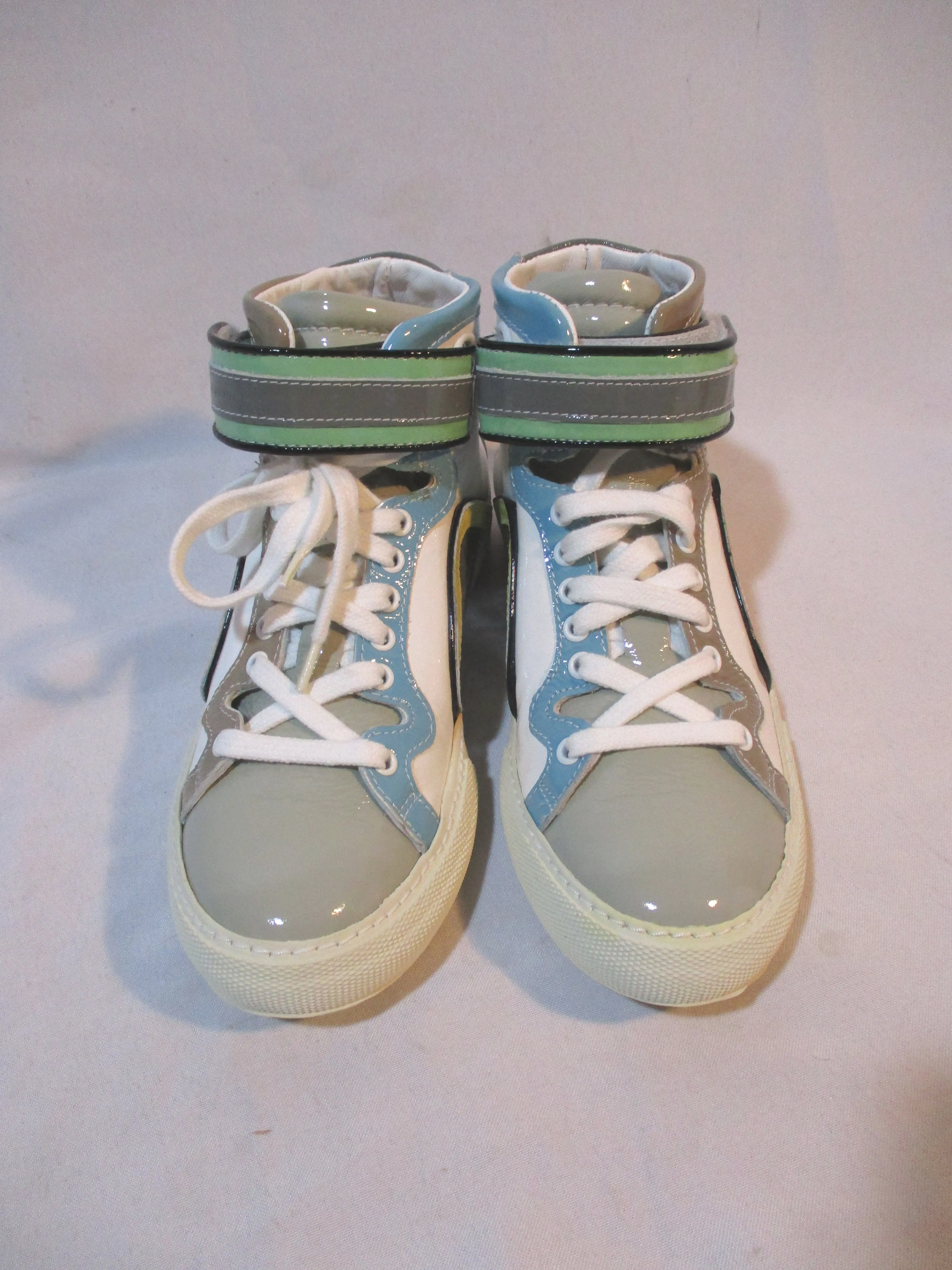 NEW PIERRE HARDY PATENT LEATHER Sneaker TRAINER 36 MULTI Womens Sport Shoe