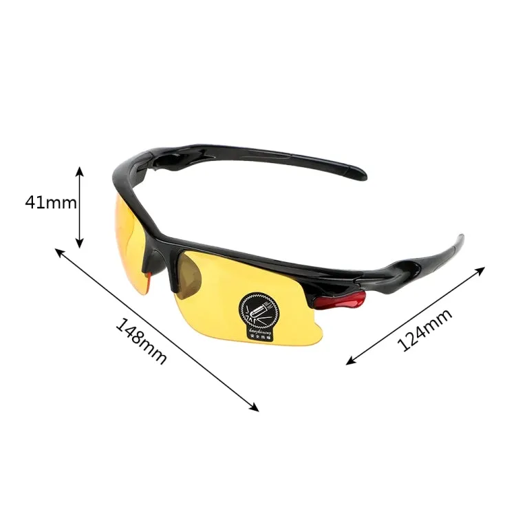 Night-Vision Glasses  Protective Gears Sunglasses Driving Glasses Anti Glare Night Vision Drivers Goggles(Black)