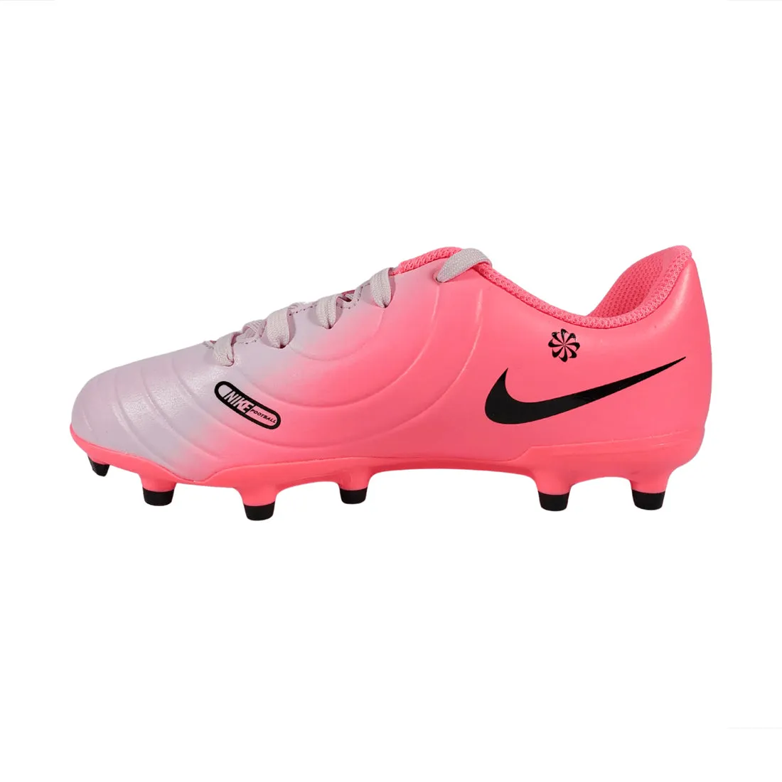 Nike Jr. Tiempo Legend 10 Club Little/Big Kids' MG Low-Top Football Boots Pink