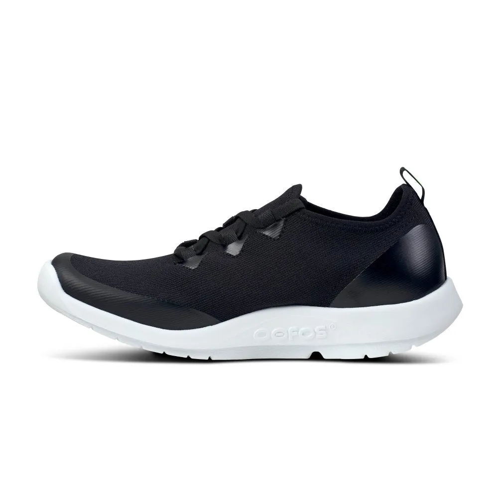 Oofos Women's OOmg Sport LS Low - White & Black