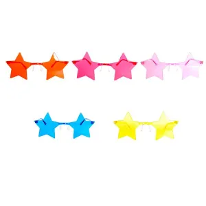 Perspex Star Shape Festival Party Glasses