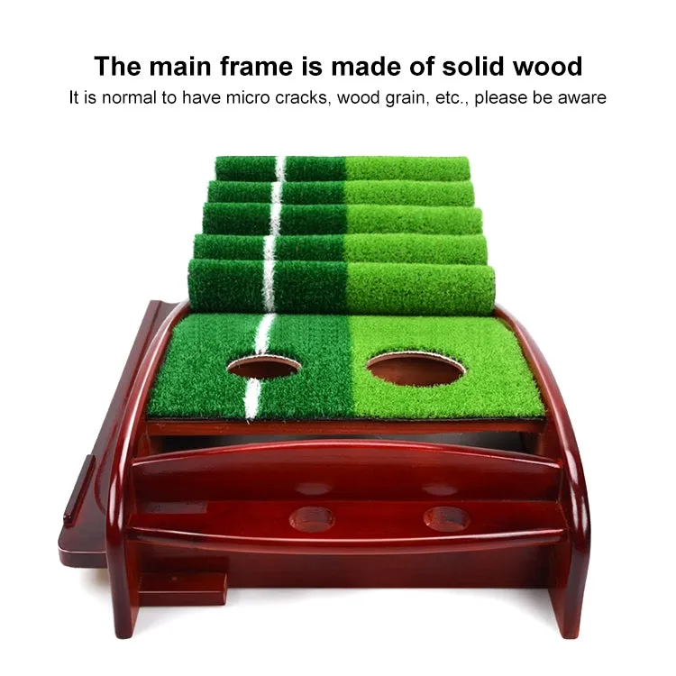 PGM 3m Golf Solid Wood Putter Trainer Practice Set Training Mat