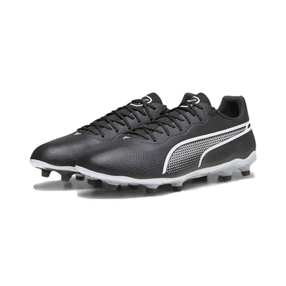 Puma King Pro FG/AG Football Boots (Black/White)