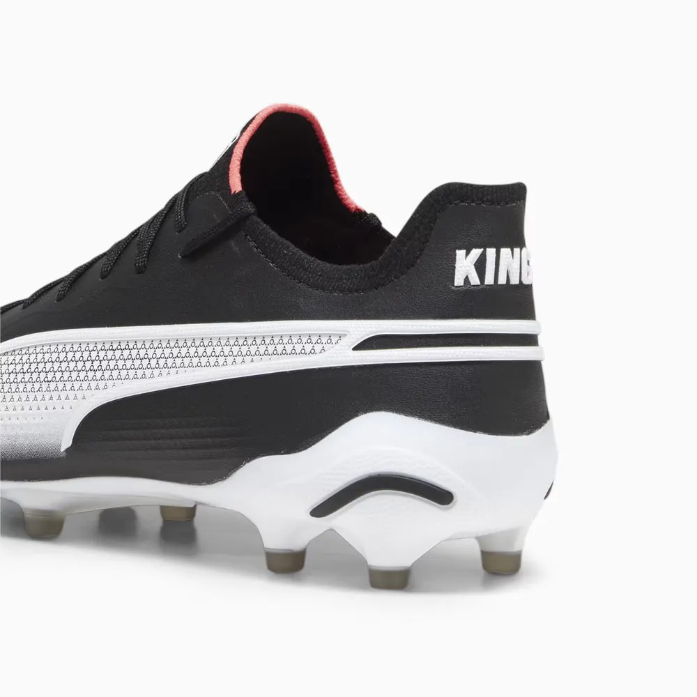 Puma King Ultimate FG/AG Football Boots (Black/White/Fire Orchard)