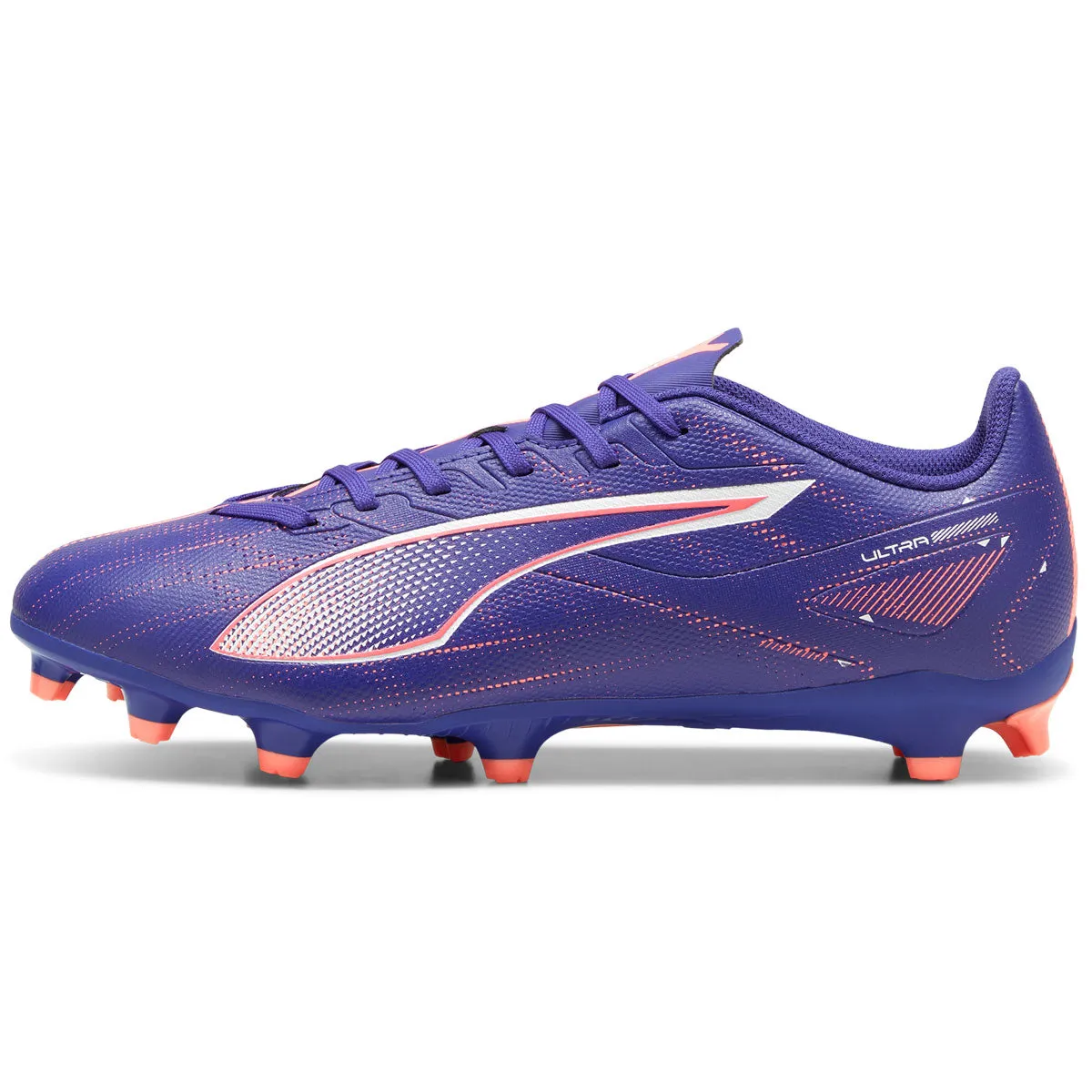 Puma Ultra 5 Play FG/AG Football Boots - Adult - Lapis Lazuli/White/Sunset Glow