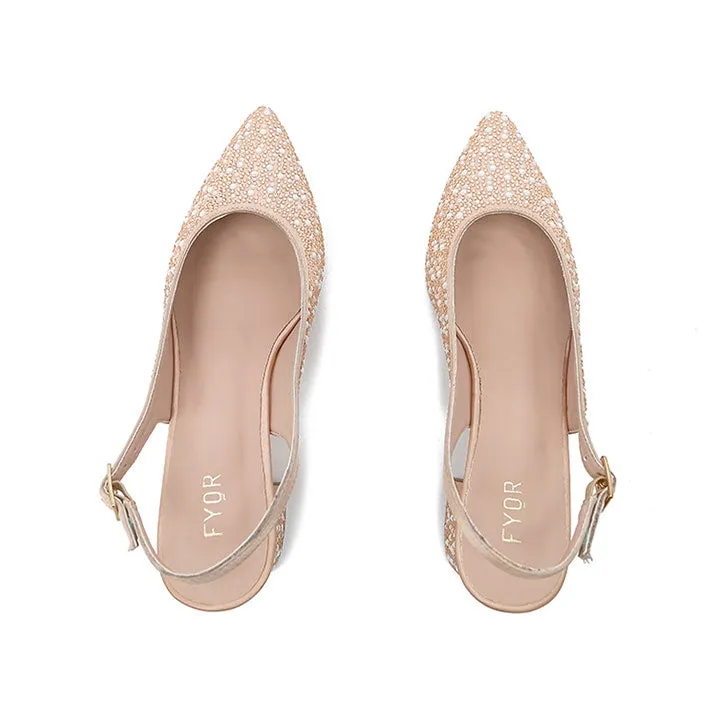 Pumps with Pearls and Stones FC 02