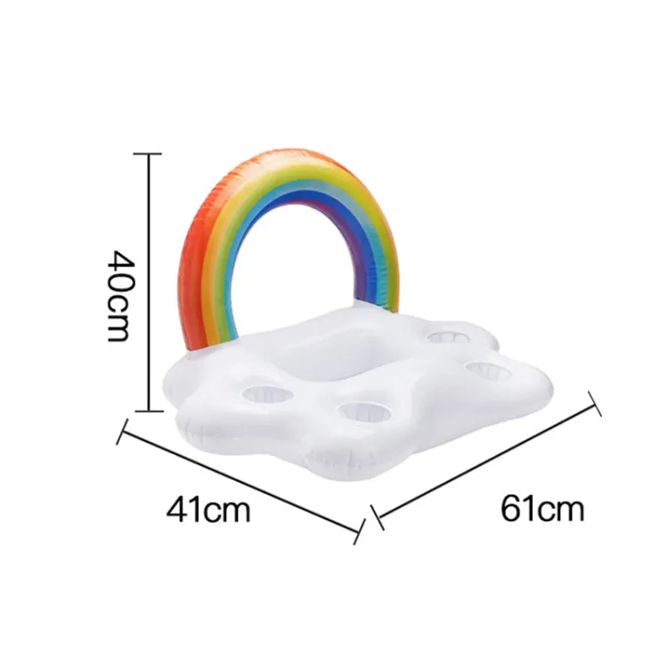 Rainbow Cloud Inflatable Cup Holder Cola Beer Drink Inflatable Water Ice Bar, Size: 60 x 40 x 41cm