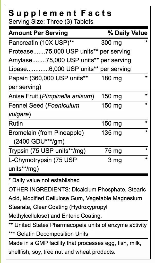 Recovery Zymes™ Enteric-Coated pH Stable, 90 tab