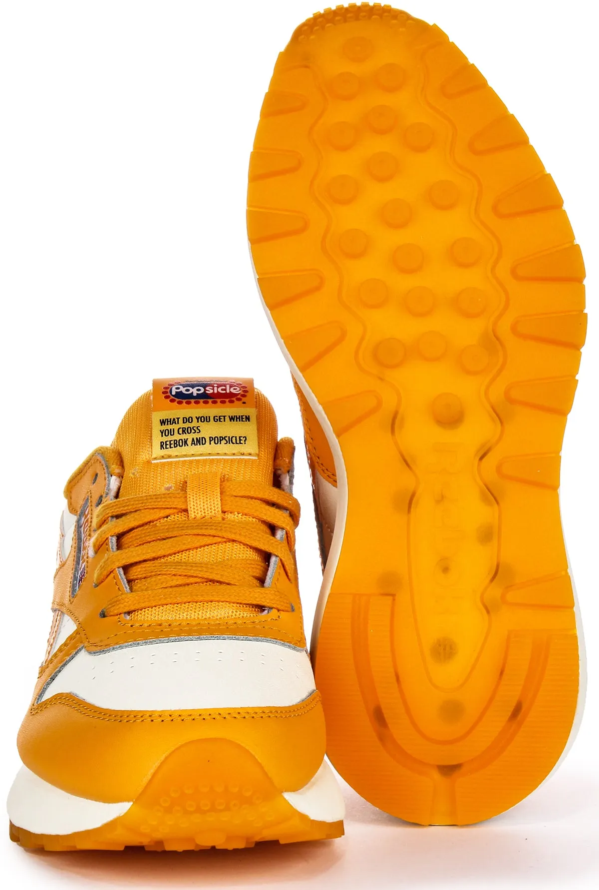 Reebok Classic Leather Semi Fire Spark In Orange For Women