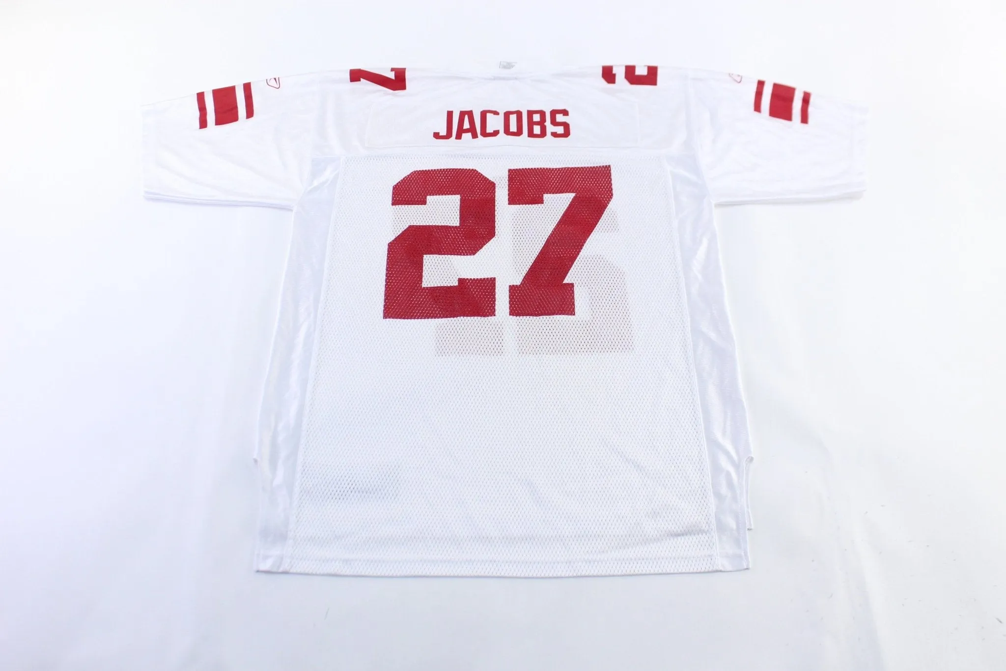 Reebok Logo New York Giants Brandon Jacobs Football Jersey