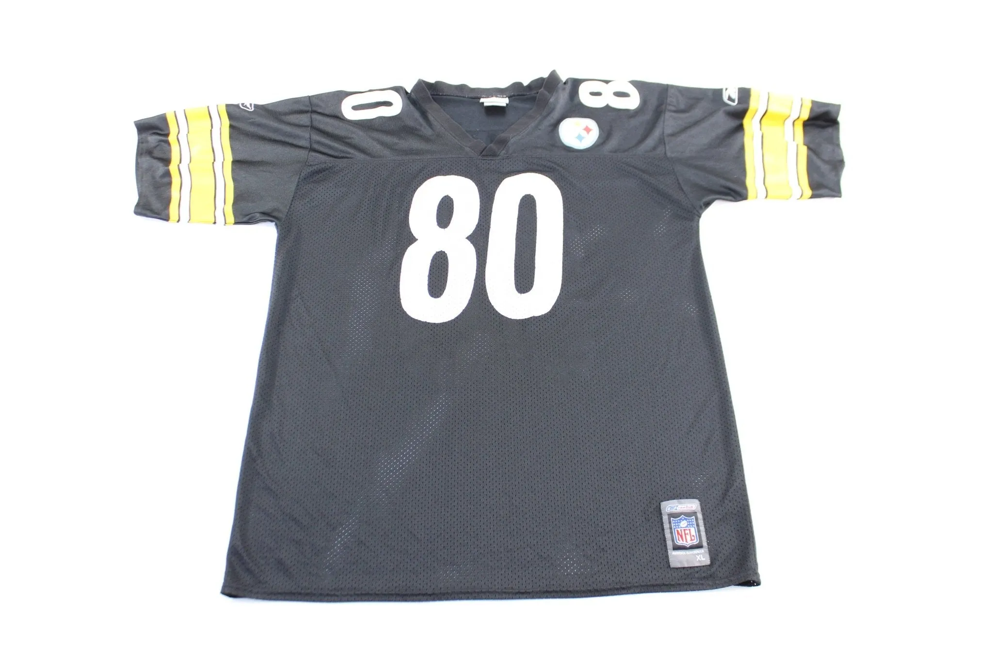 Reebok Logo Pittsburgh Steelers Plaxico Burress Football Jersey