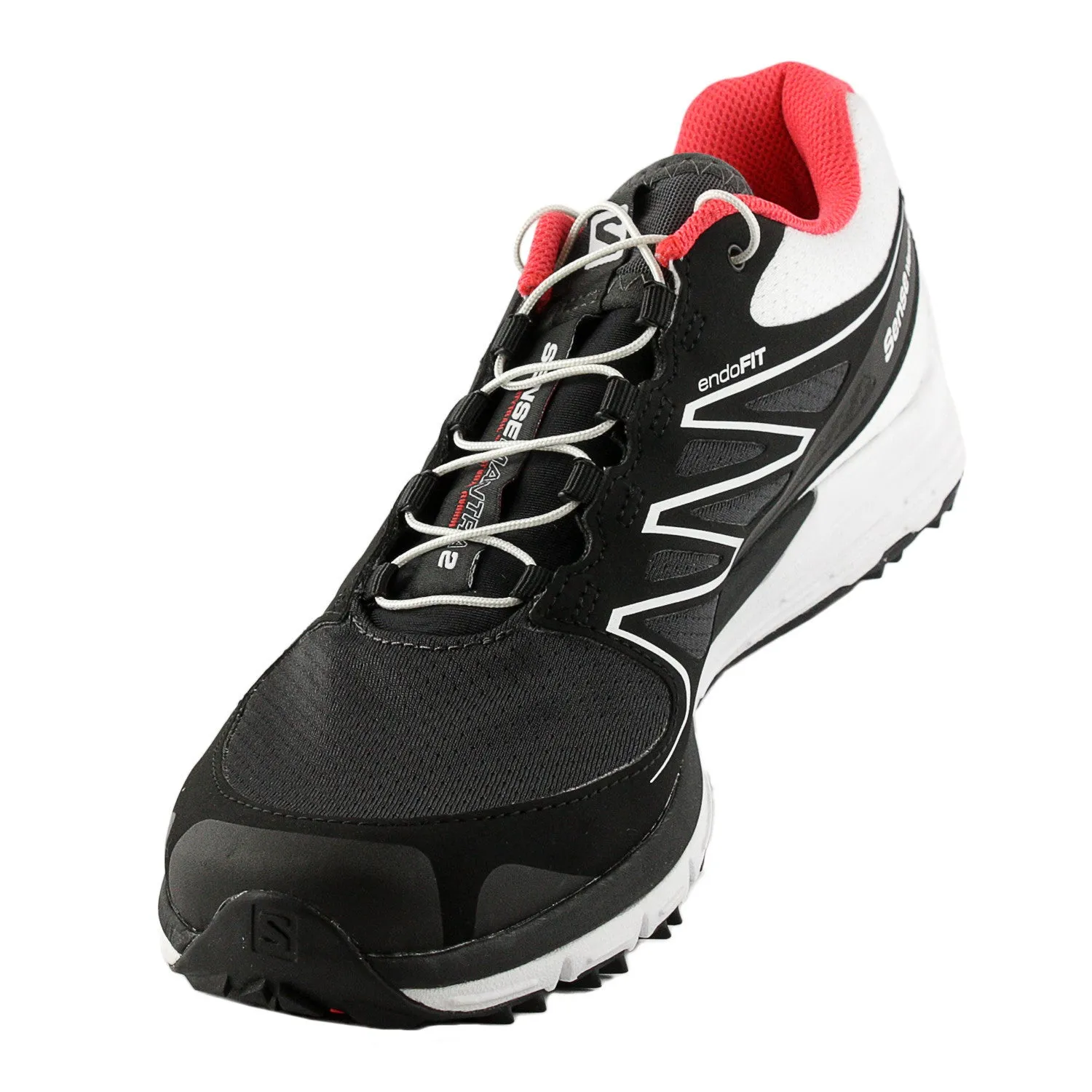 Salomon Sense Mantra 2 Trail Running Shoe - Black/White (Womens)