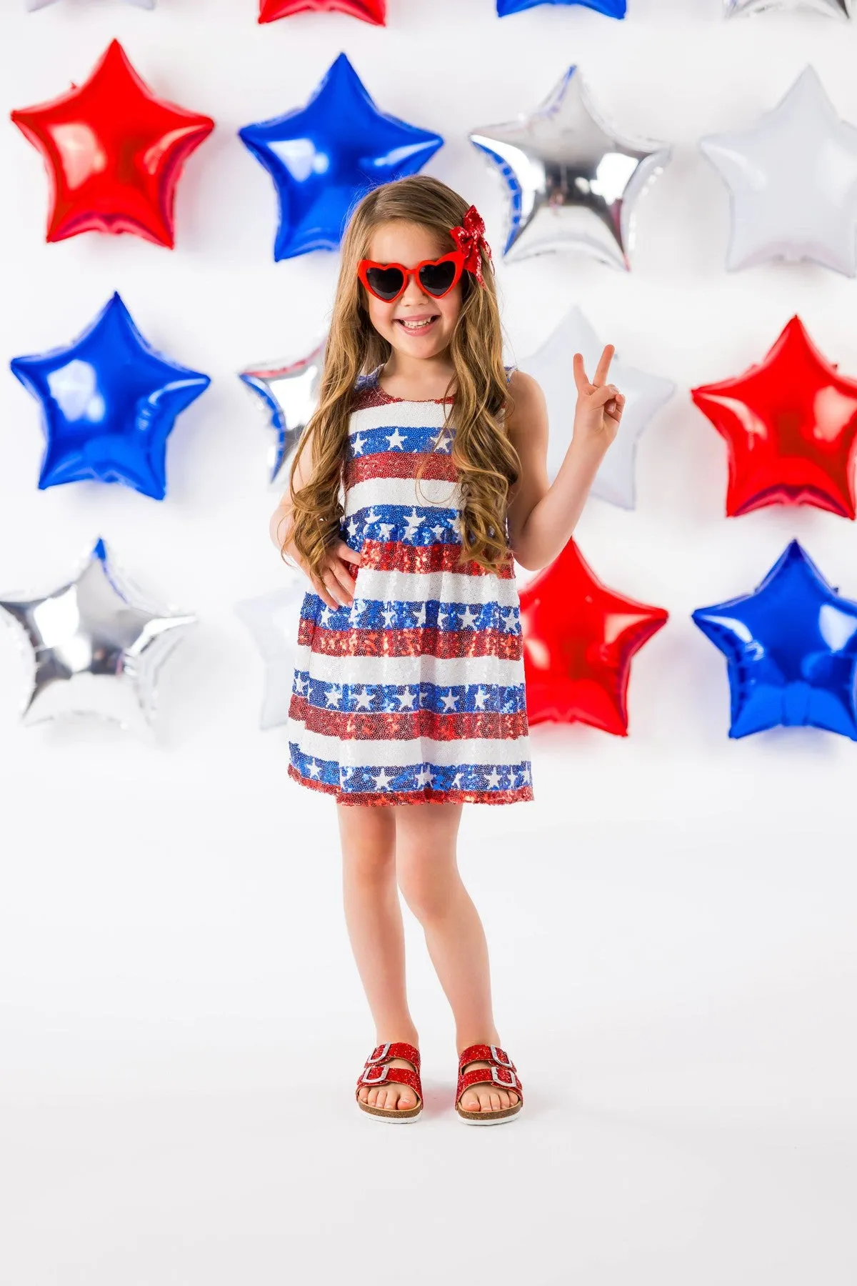 Sequin American Flag Dress