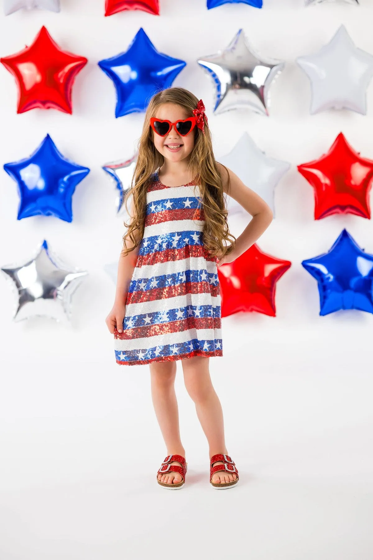 Sequin American Flag Dress