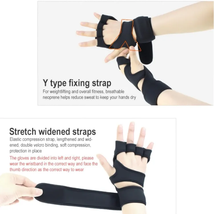 Sports Riding Gloves Silicone pull-up Exercise Gloves, Size:XL(Regular Black)