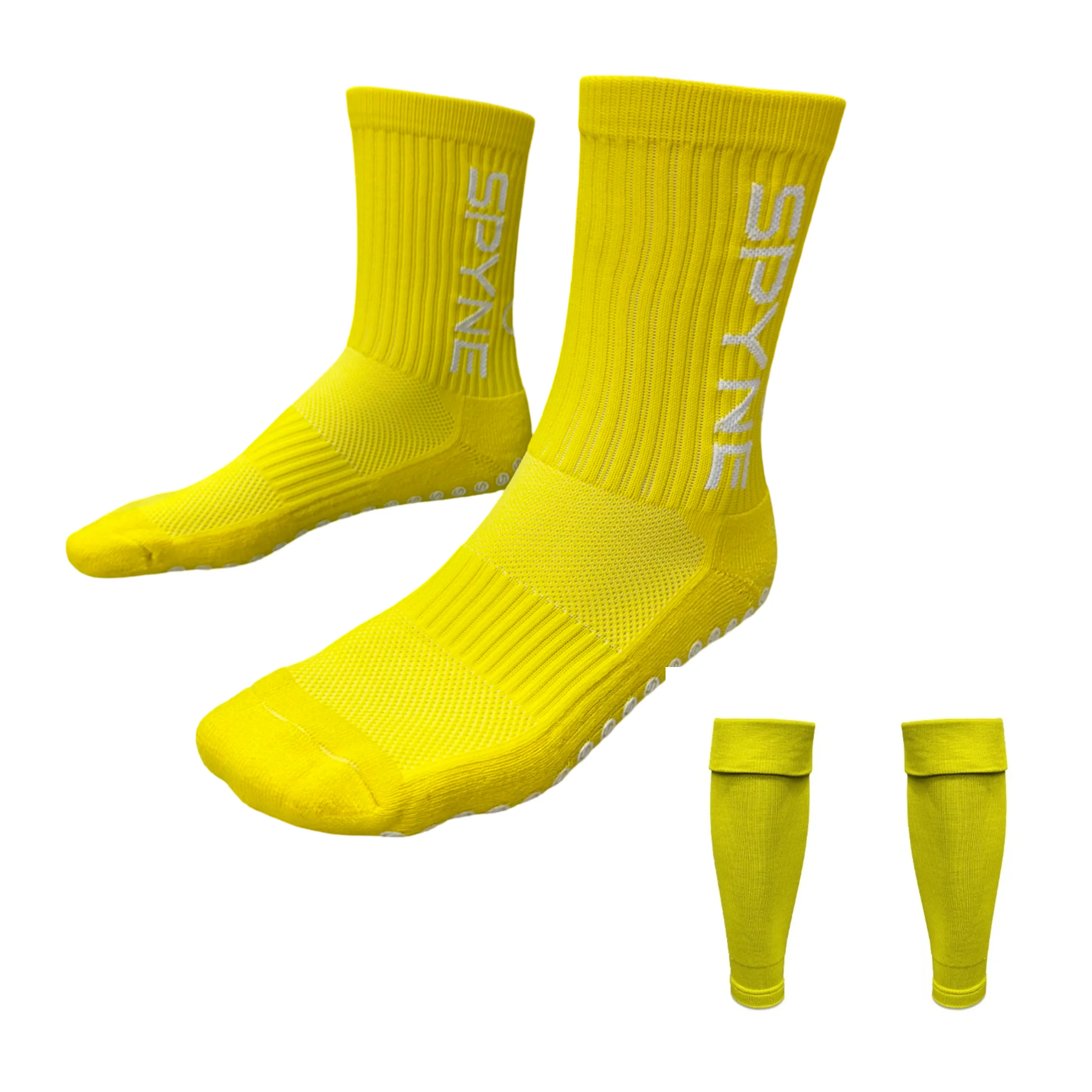 SPYNE Grip Sock/ Footless Sock Bundle- 2 Pack