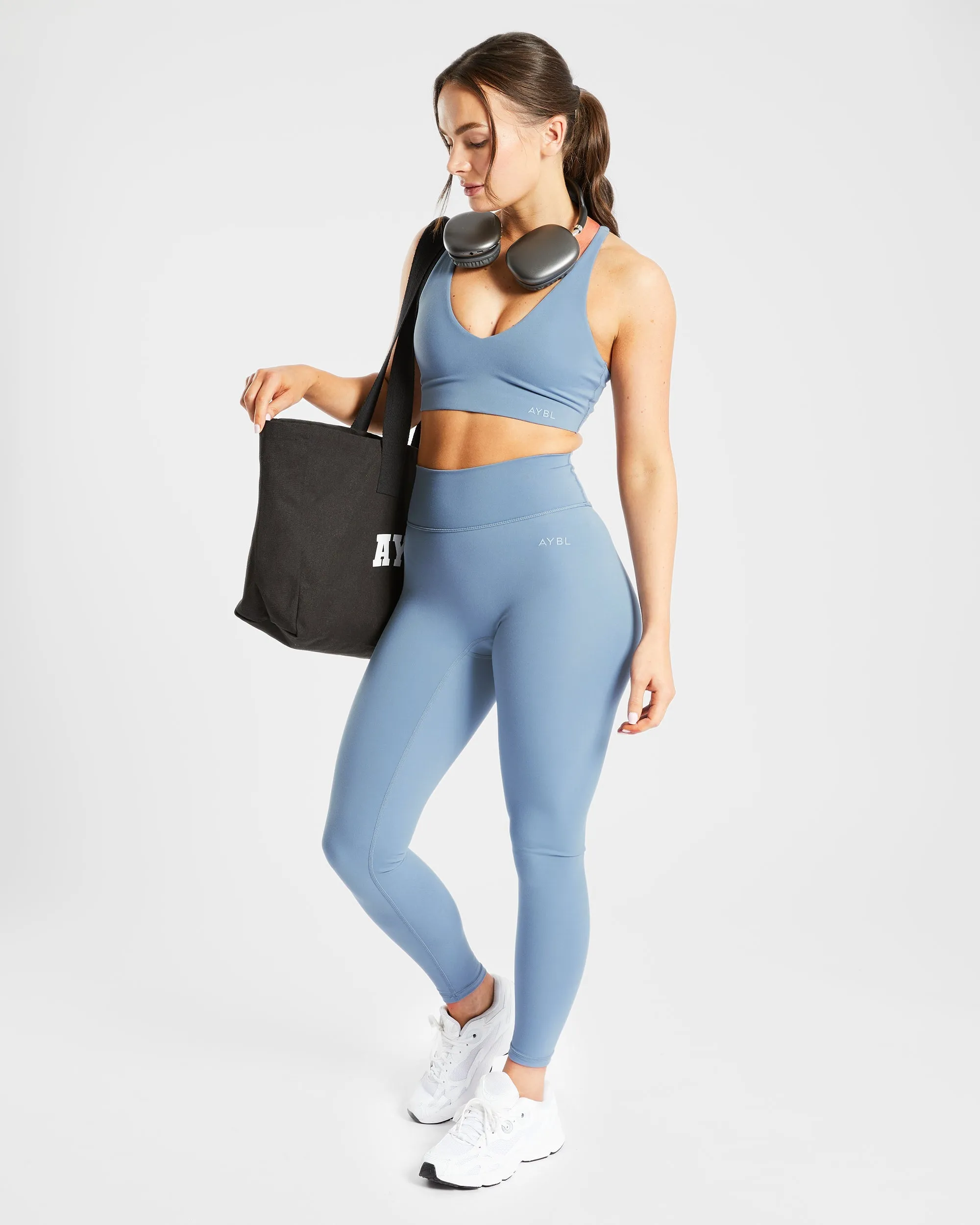 Staple Sports Bra - Slate Blue