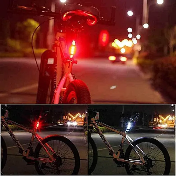 Strauss Bicycle Tail Lights | USB Rechargeable Headlights| Ultra Bright Waterproof Bicycle Tail Lights | Light Set with Led Light | Tail Clip Light Lamp |Taillight Set