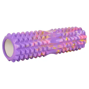 Strauss Grid Foam Roller | Eco-Friendly Spikes Foam Roller | Premium Eva Foam | Light Weight & Travel-Friendly Foam Roller for Relieve Muscle Tightness, Soreness & Inflammation ,45 CM (Multicolor Purple)