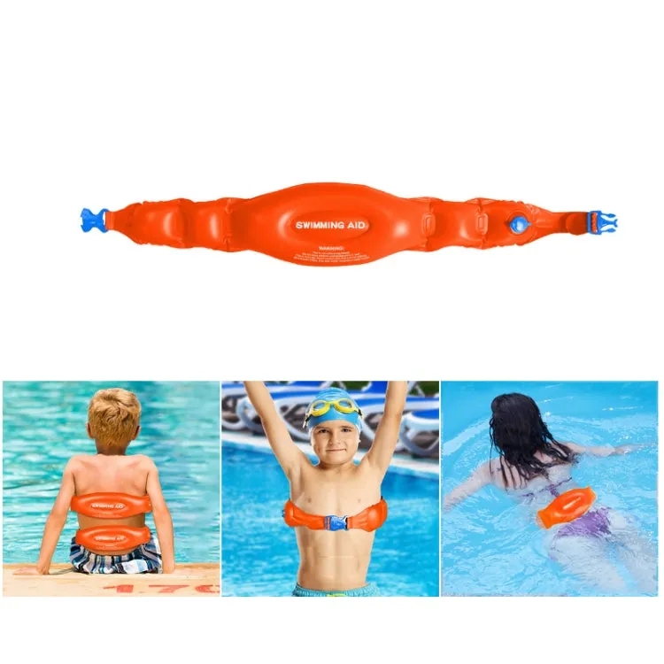 Swimming Auxiliary Belt Inflatable High Buoyancy Floaties for Swim Learning Beginners, Size: S