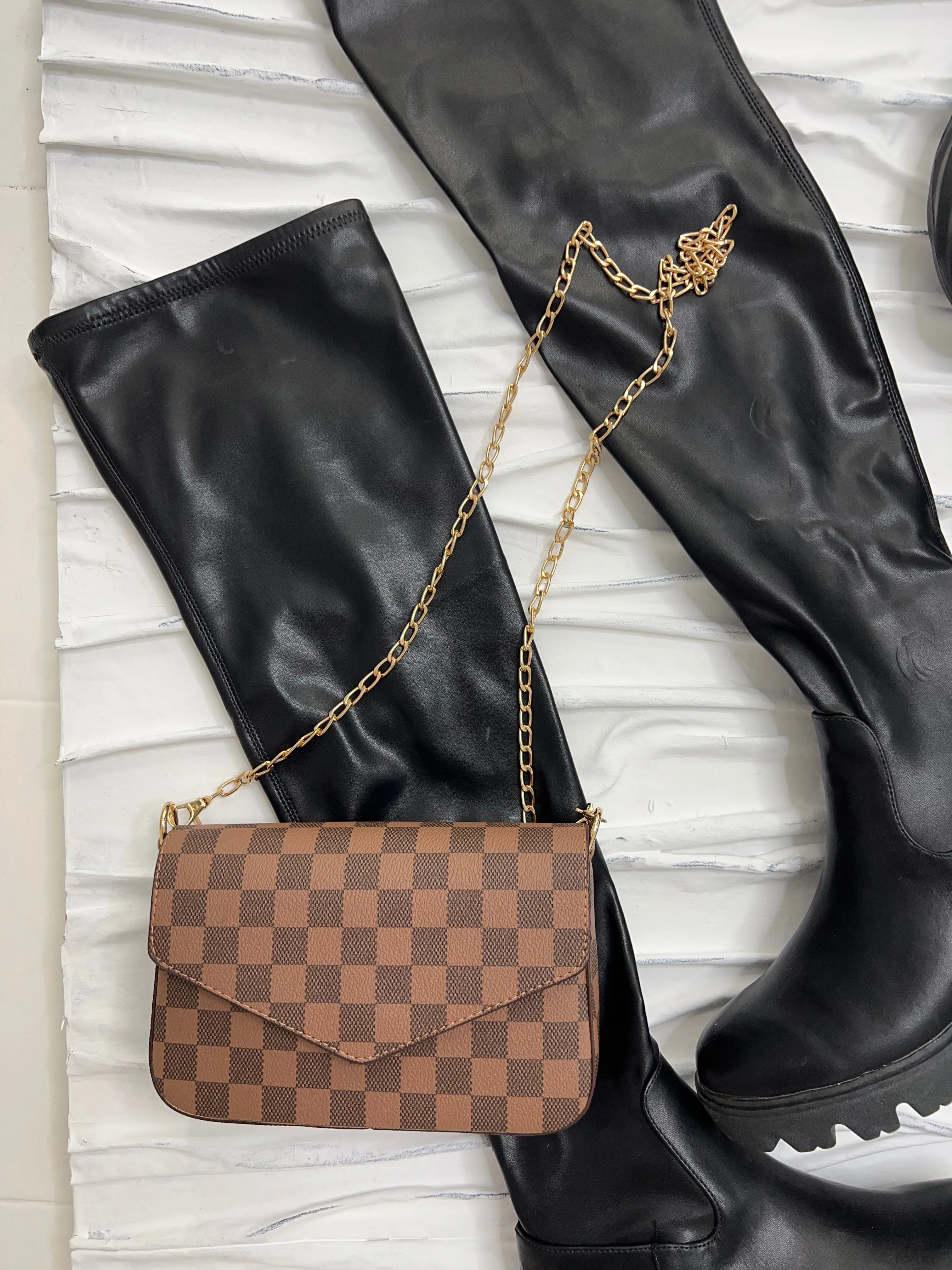 The Weekend Checkered Purse