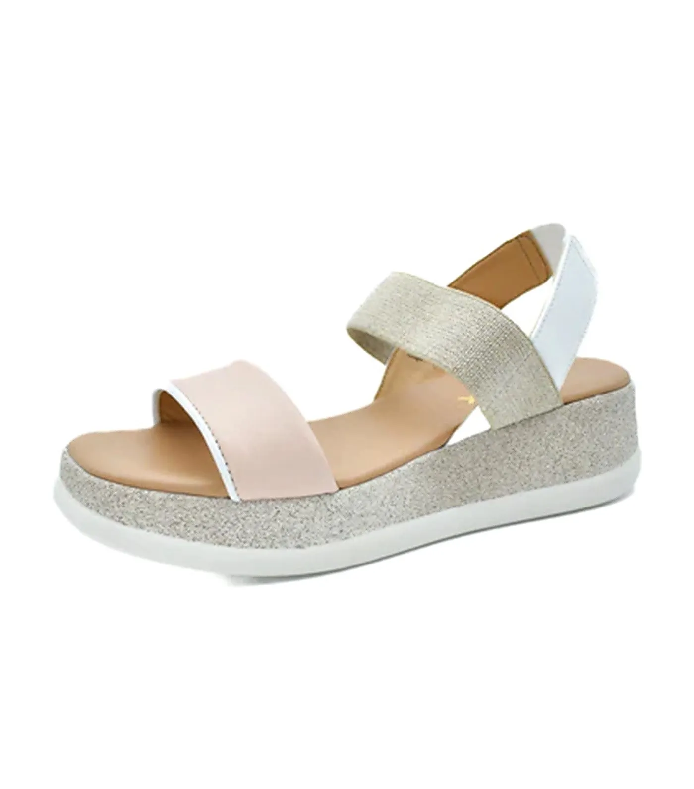 Tony Sandals Nude/White Softy