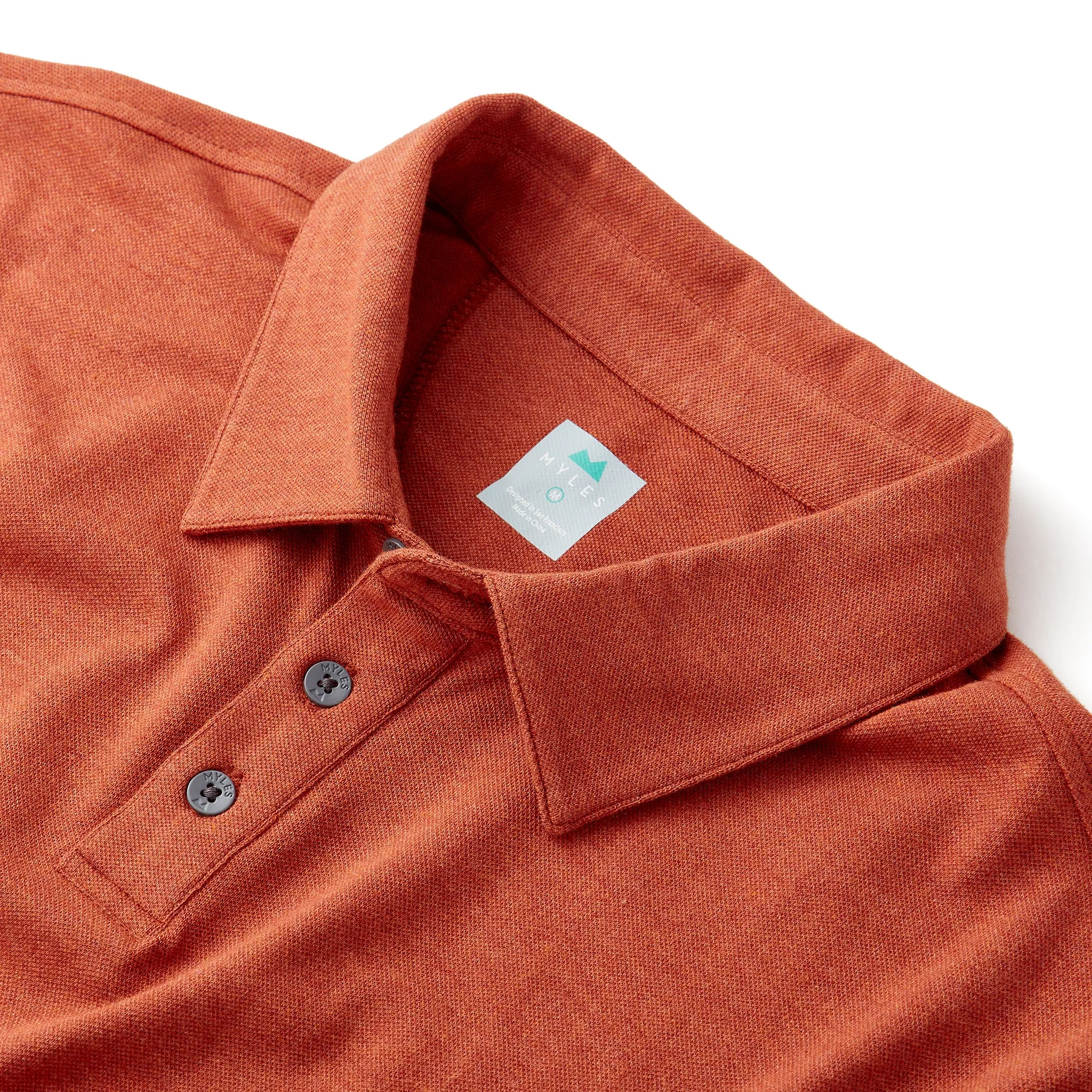 Tour Polo in Heather Sequoia