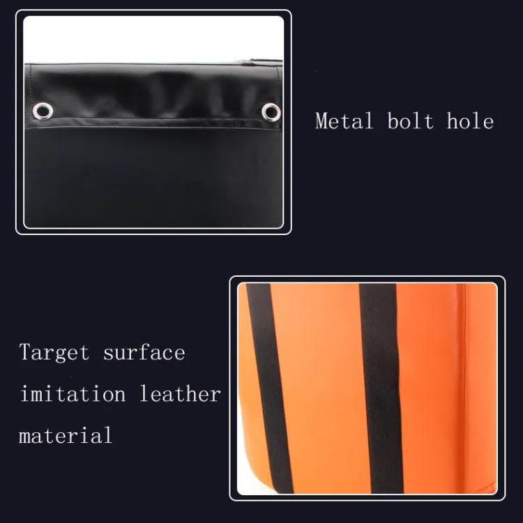 Two-color Imitation Leather Square Thickened Boxing Training Wall Target, Specification: 40x40x10 (Regular)(Orange Black)