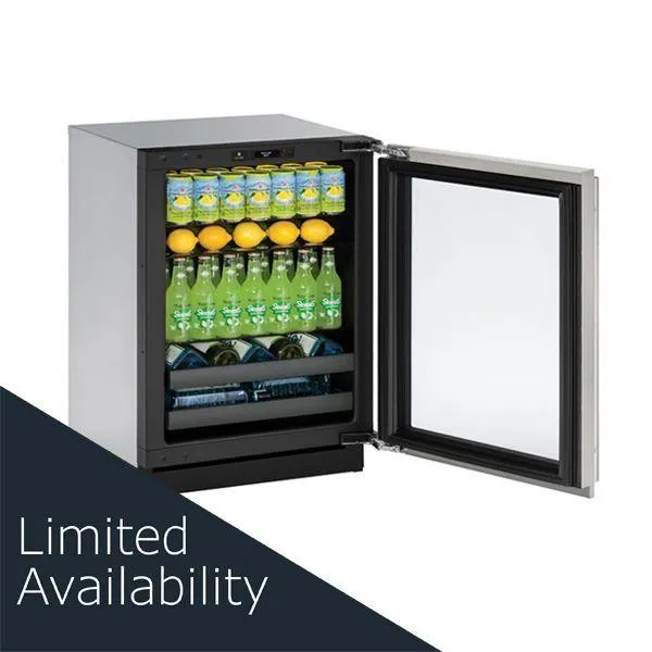 U-Line U3024BEVS00B 3024bev 24" Beverage Center With Stainless Frame Finish and Field Reversible Door Swing (115 V/60 Hz Volts /60 Hz Hz)