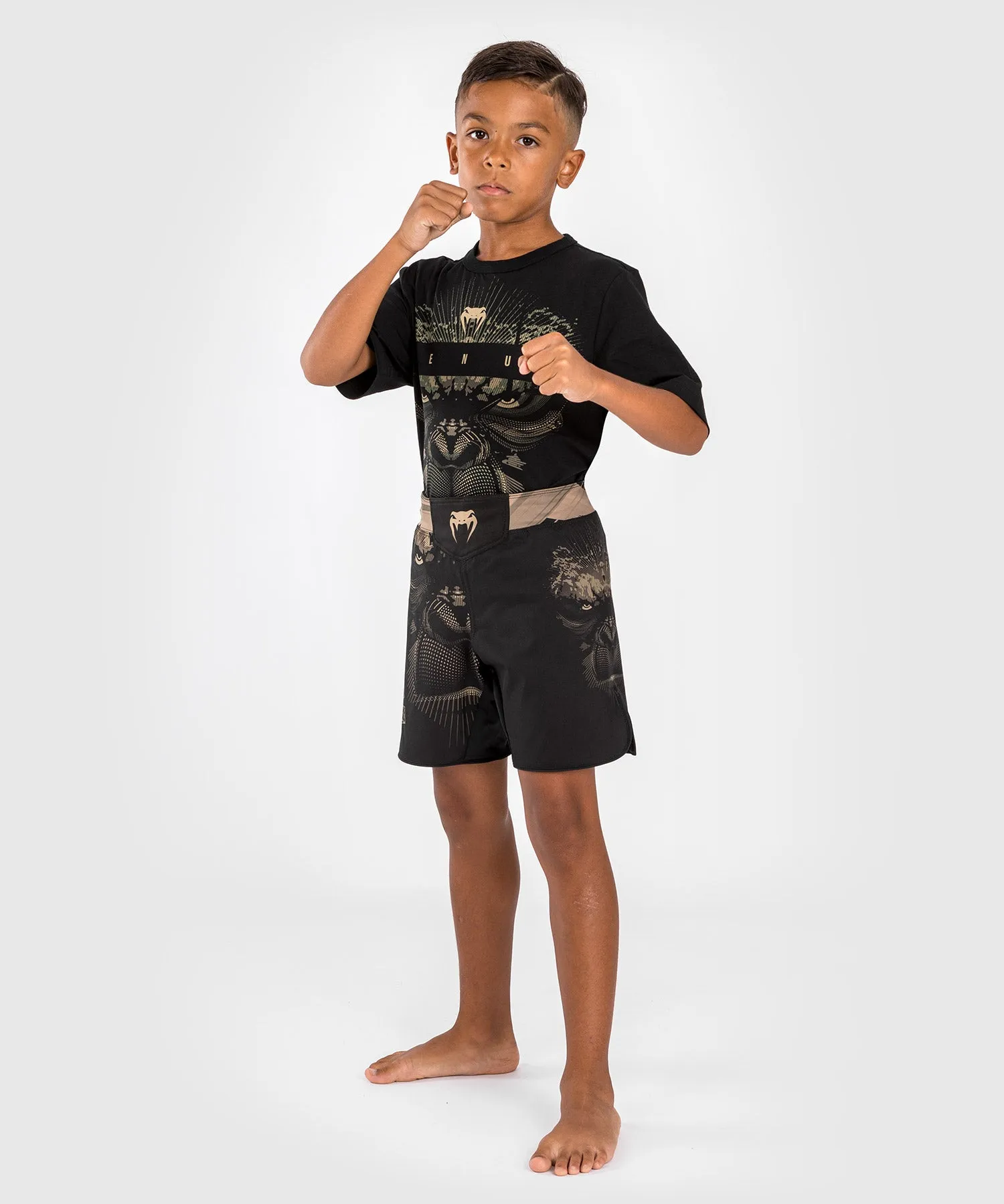 Venum Gorilla Jungle Fightshort for Kids - Black/Sand