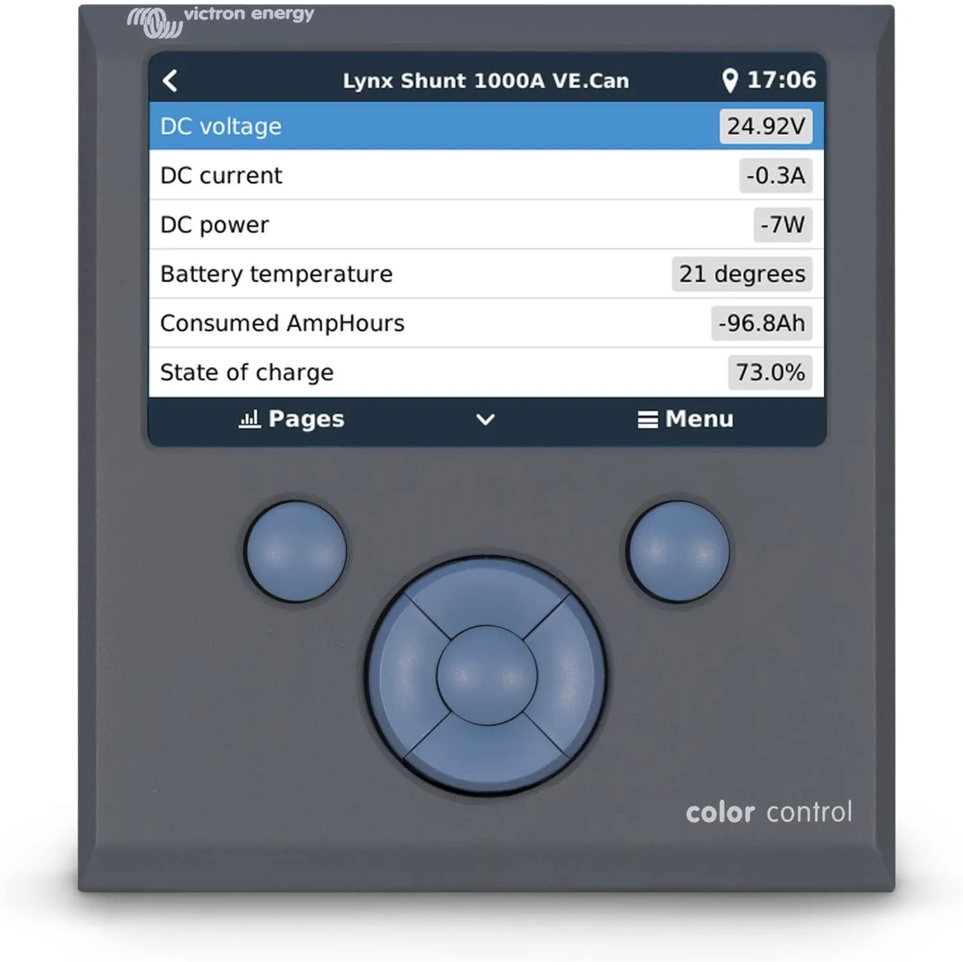 Victron Energy Color Control GX, Panels and System Monitoring