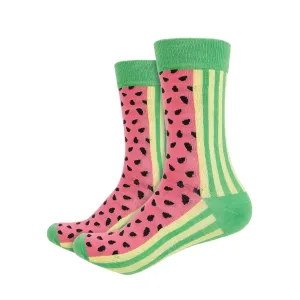 Watermelon Printed Crew Length Socks