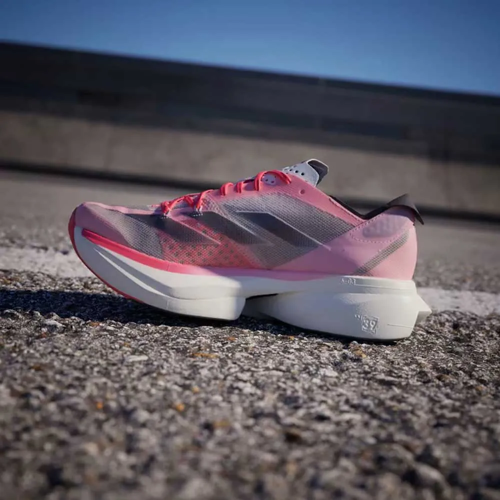 Women's Adizero Adios Pro 3 Running Shoe - Pink Spark/Aurora Met./Sandy Pink - Regular (B)