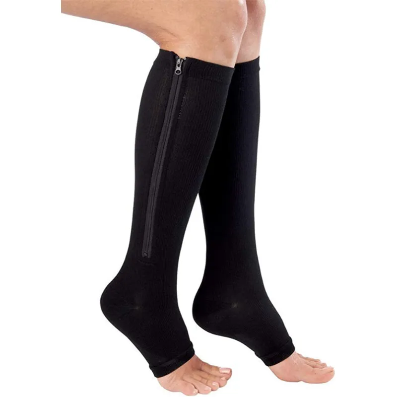 Women's Open Toe Plantar Pain Relief Compression Socks